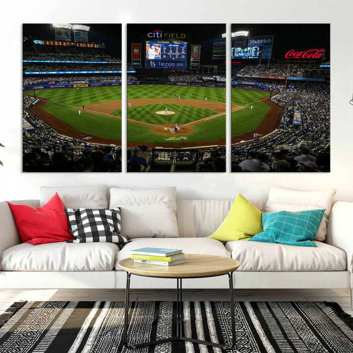 Citi Field Stadium Wall Art Canvas Print