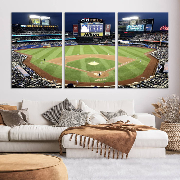 Citi Field Stadium Wall Art Canvas Print