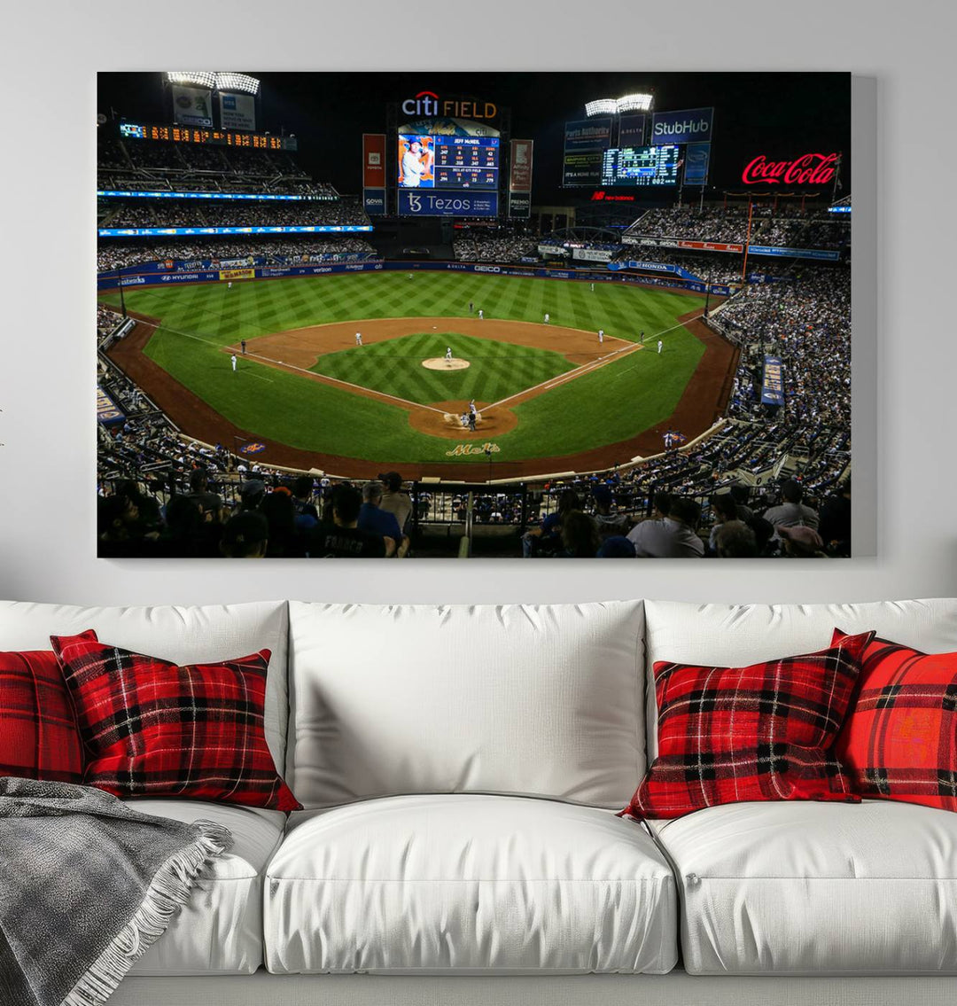 Citi Field Stadium Wall Art Canvas Print