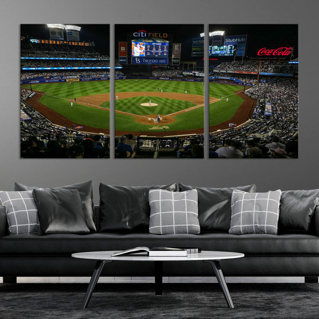 Citi Field Stadium Wall Art Canvas Print