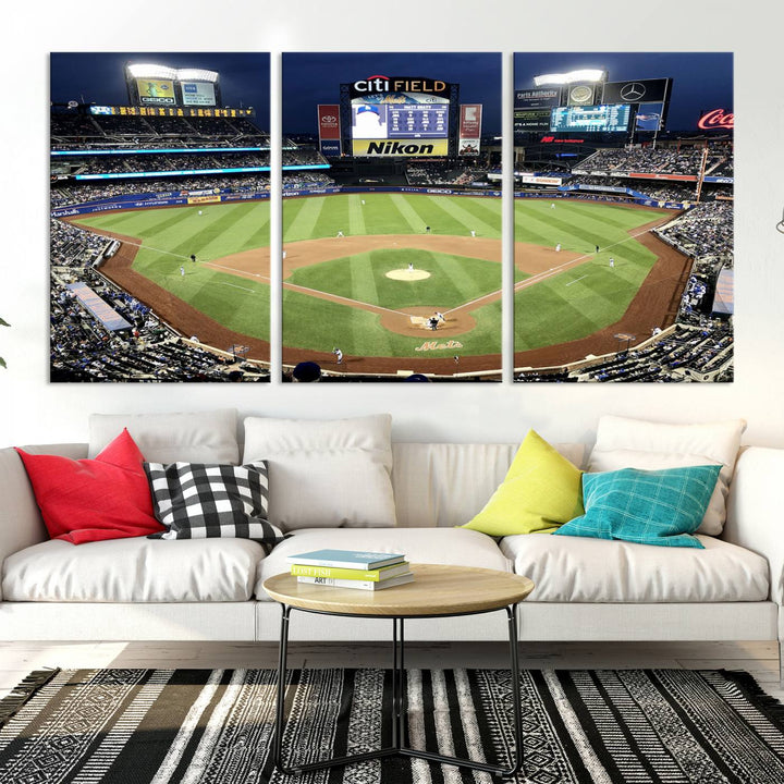 Citi Field Stadium Wall Art Canvas Print