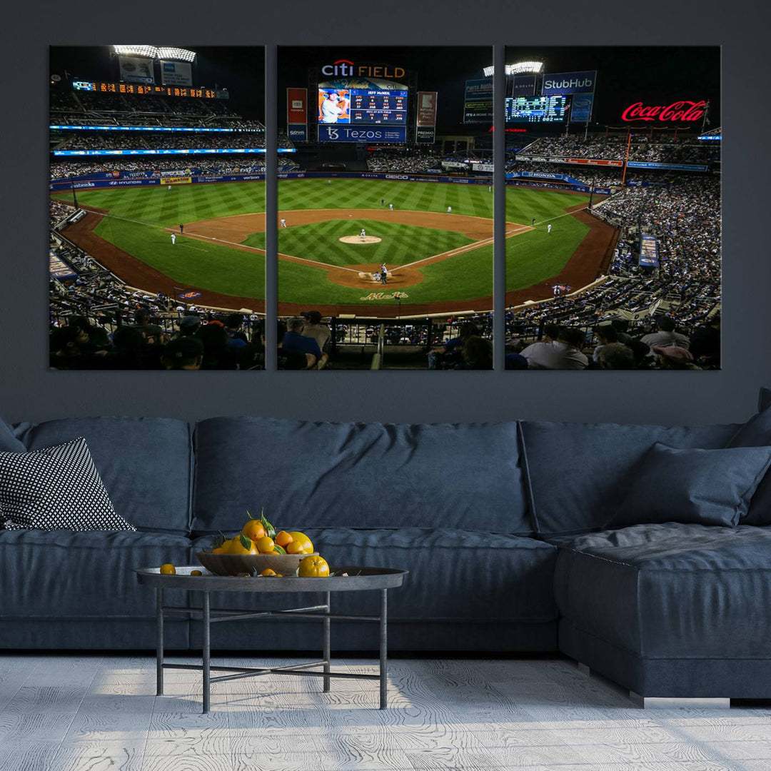 Citi Field Stadium Wall Art Canvas Print