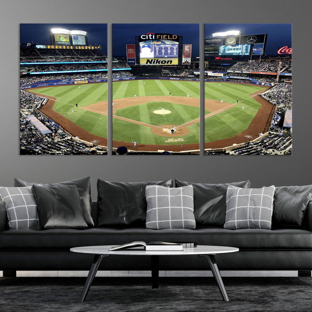 Citi Field Stadium Wall Art Canvas Print