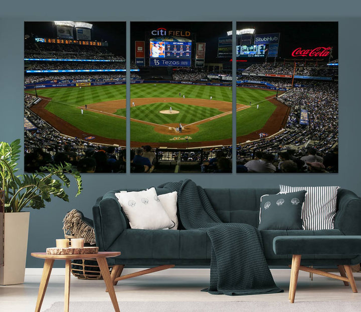 Citi Field Stadium Wall Art Canvas Print