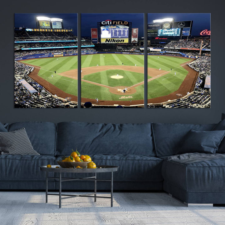 Citi Field Stadium Wall Art Canvas Print