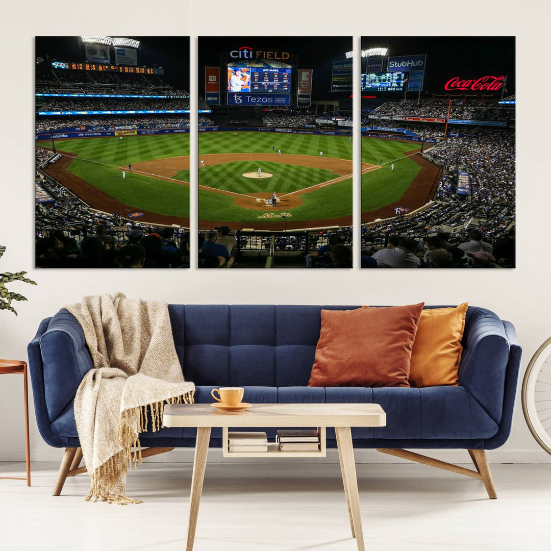 Citi Field Stadium Wall Art Canvas Print