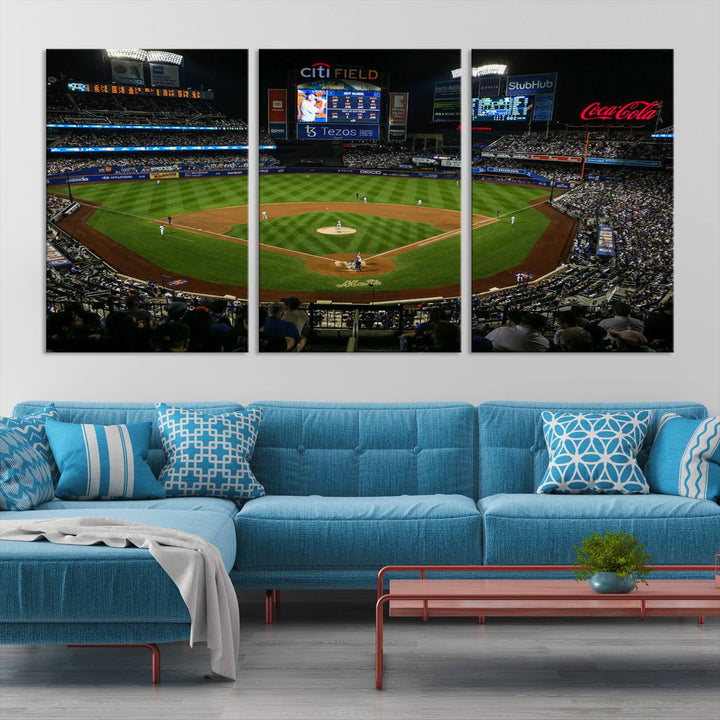 Citi Field Stadium Wall Art Canvas Print