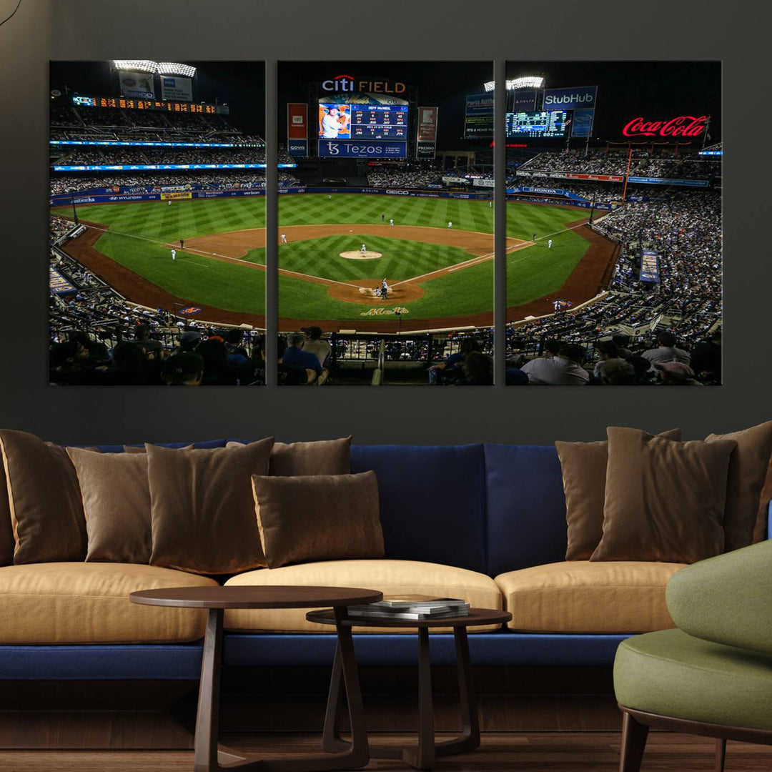 Citi Field Stadium Wall Art Canvas Print