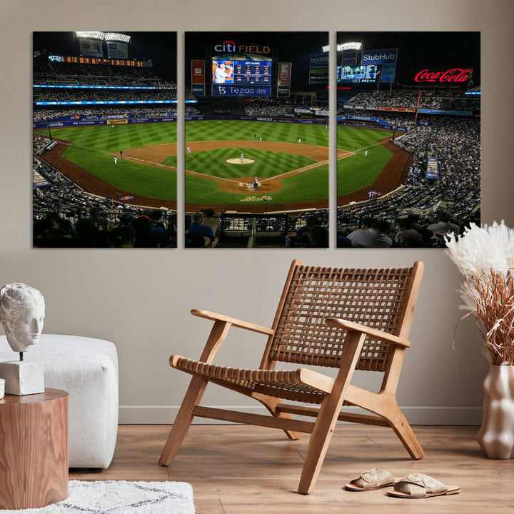 Citi Field Stadium Wall Art Canvas Print