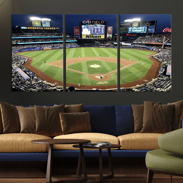 Citi Field Stadium Wall Art Canvas Print