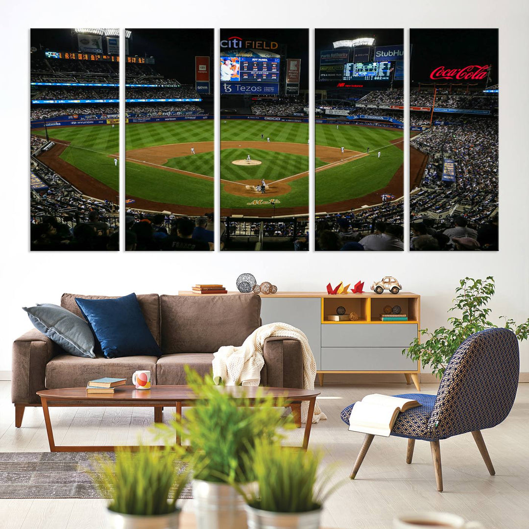 Citi Field Stadium Wall Art Canvas Print