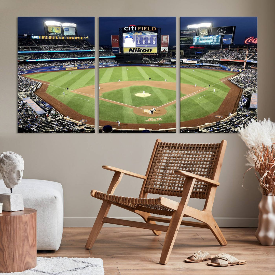 Citi Field Stadium Wall Art Canvas Print