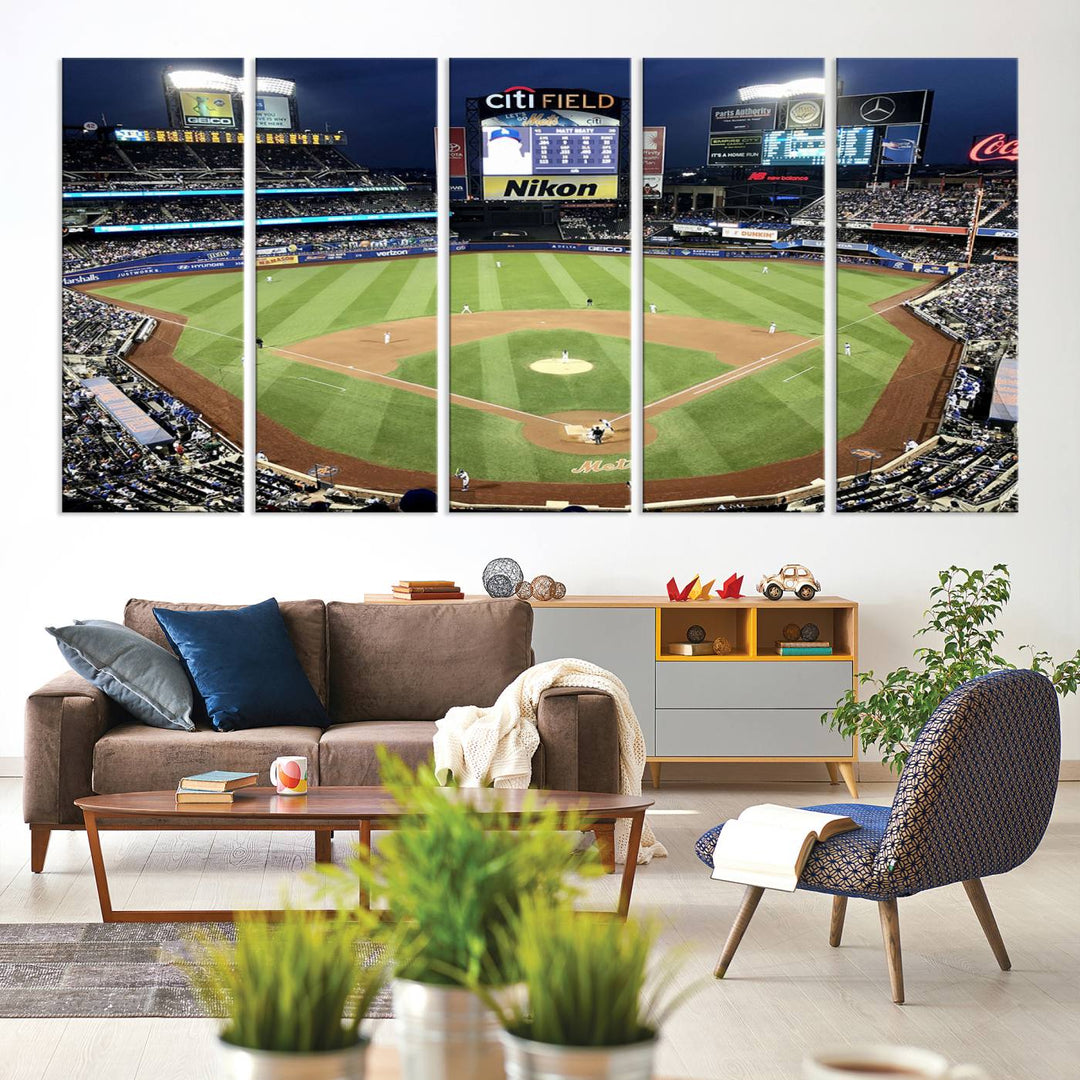 Citi Field Stadium Wall Art Canvas Print