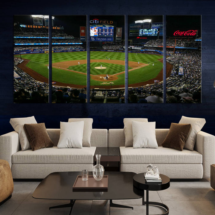 Citi Field Stadium Wall Art Canvas Print