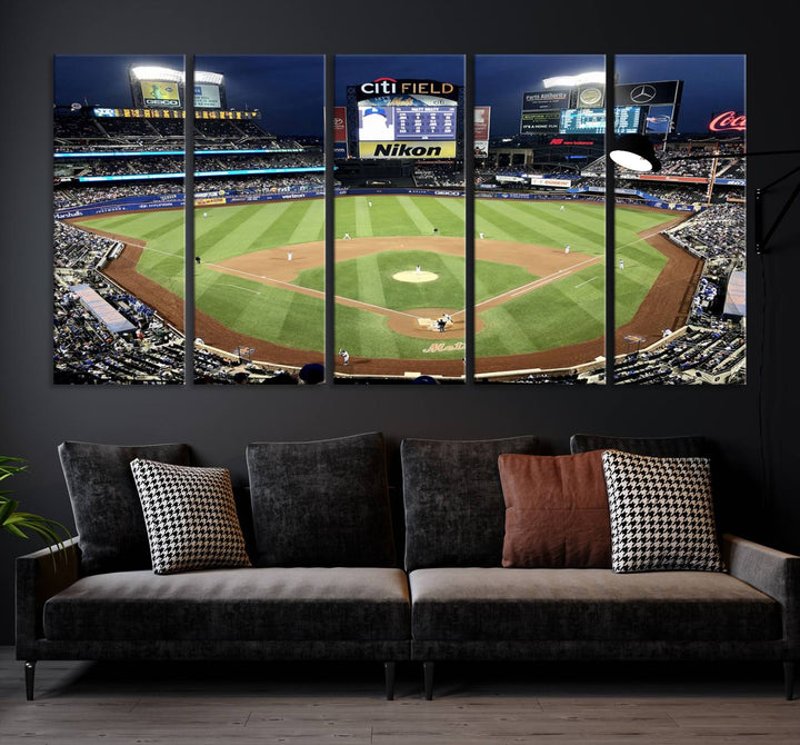 Citi Field Stadium Wall Art Canvas Print