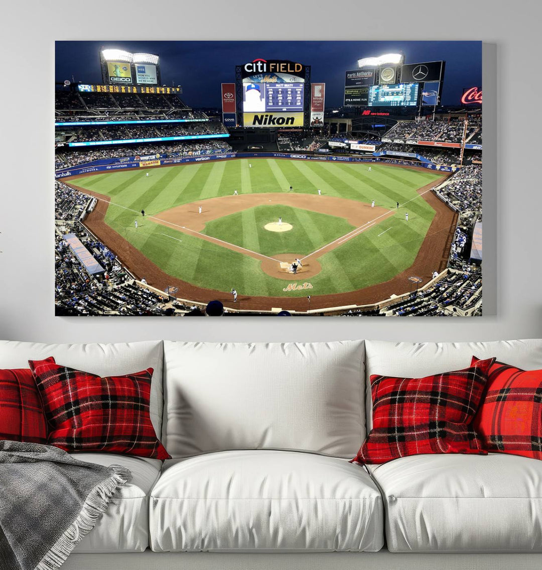 Citi Field Stadium Wall Art Canvas Print