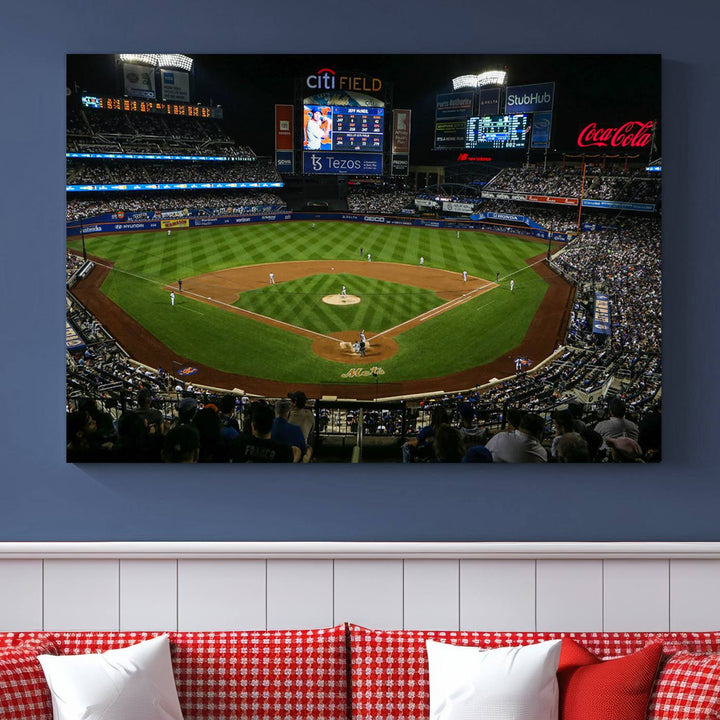 Citi Field Stadium Wall Art Canvas Print