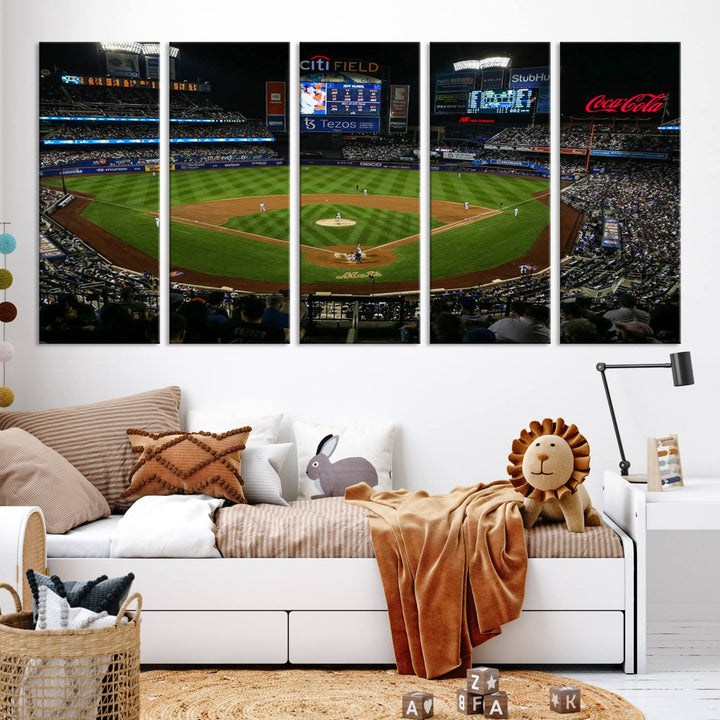 Citi Field Stadium Wall Art Canvas Print