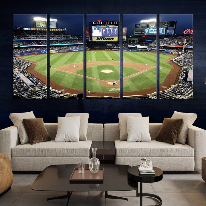 Citi Field Stadium Wall Art Canvas Print