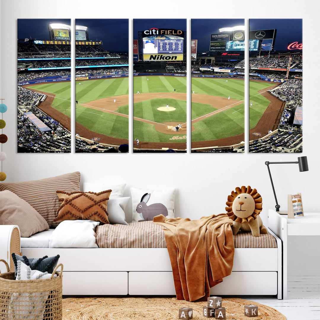 Citi Field Stadium Wall Art Canvas Print