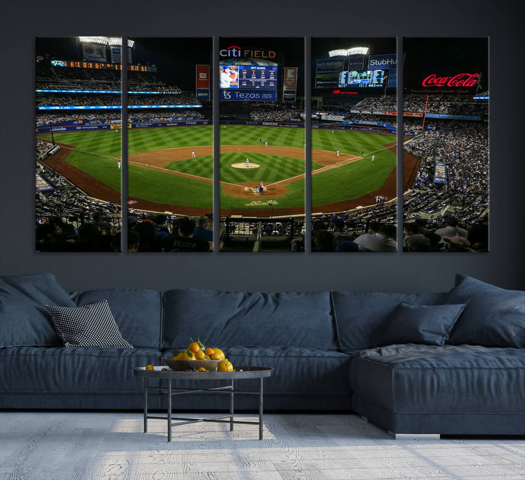 Citi Field Stadium Wall Art Canvas Print