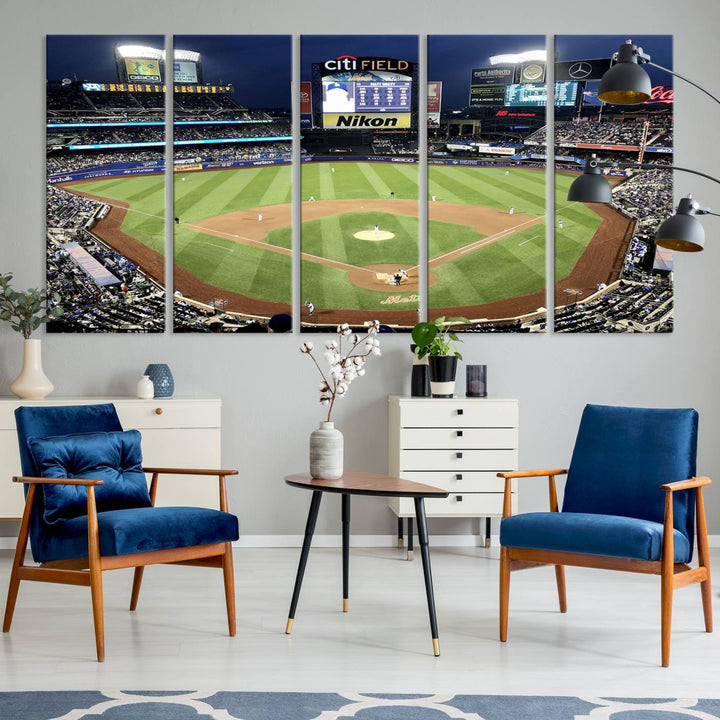 Citi Field Stadium Wall Art Canvas Print