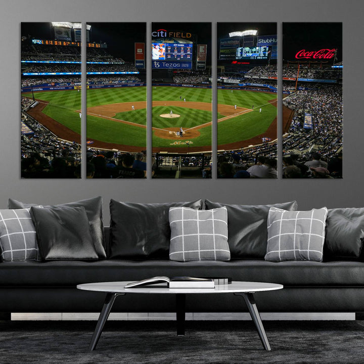 Citi Field Stadium Wall Art Canvas Print