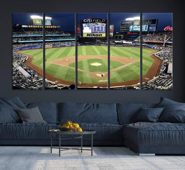 Citi Field Stadium Wall Art Canvas Print