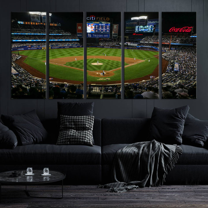 Citi Field Stadium Wall Art Canvas Print