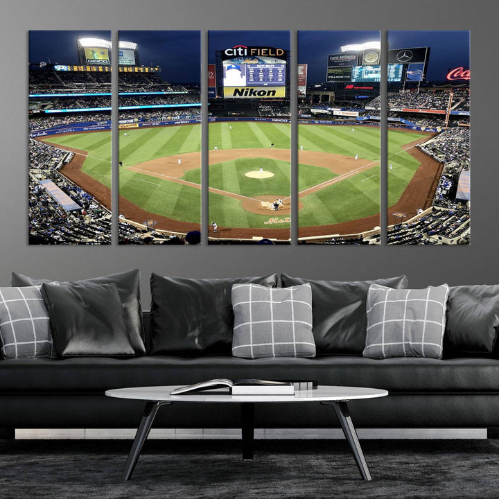 Citi Field Stadium Wall Art Canvas Print