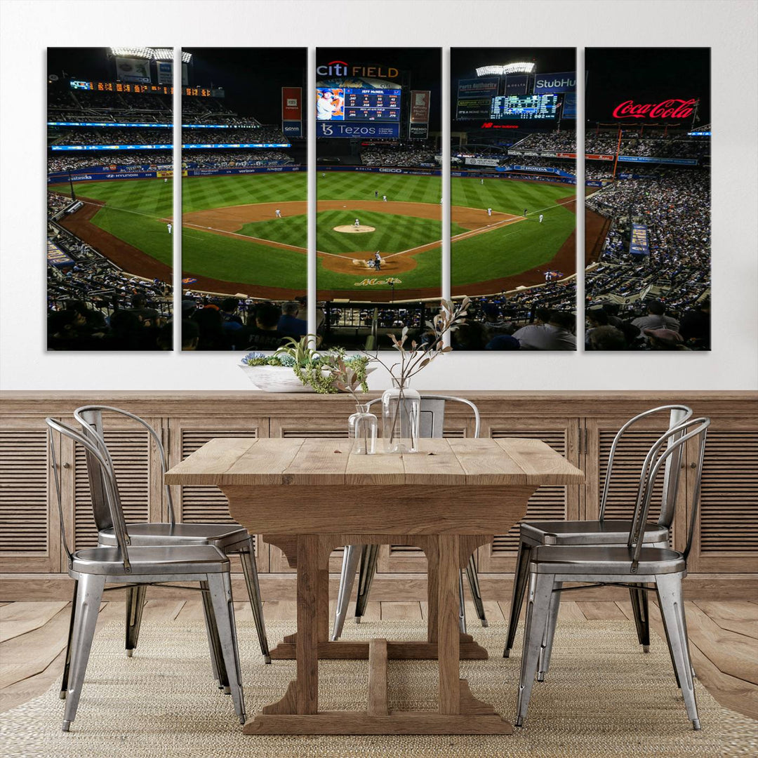 Citi Field Stadium Wall Art Canvas Print