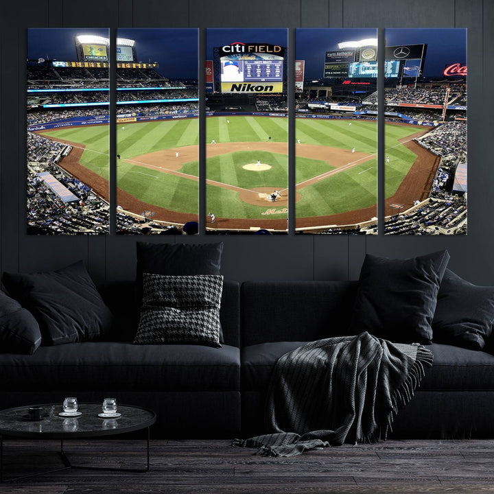 Citi Field Stadium Wall Art Canvas Print