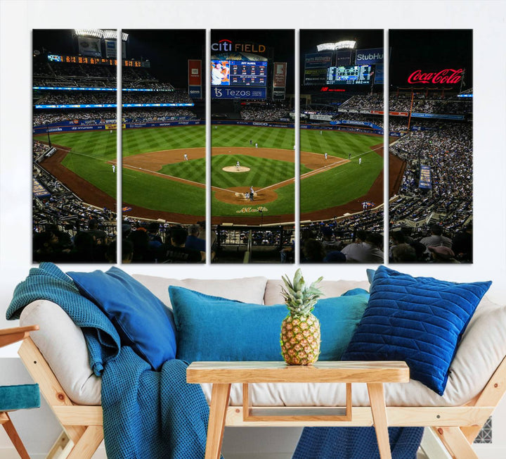 Citi Field Stadium Wall Art Canvas Print