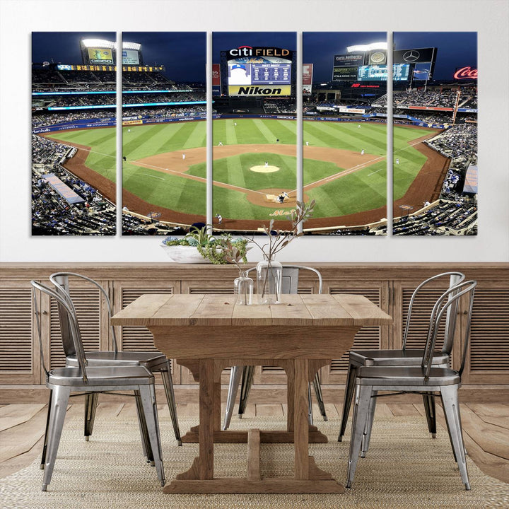 Citi Field Stadium Wall Art Canvas Print