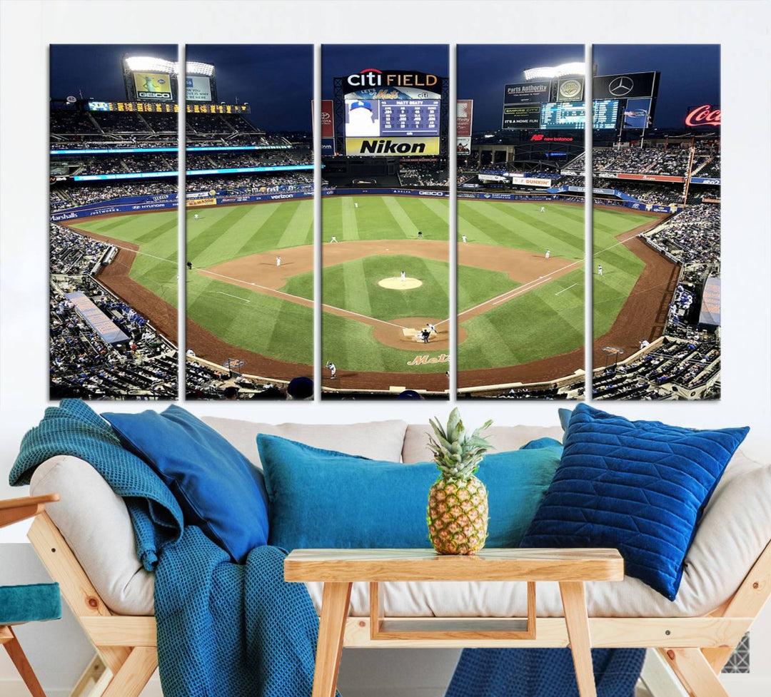 Citi Field Stadium Wall Art Canvas Print