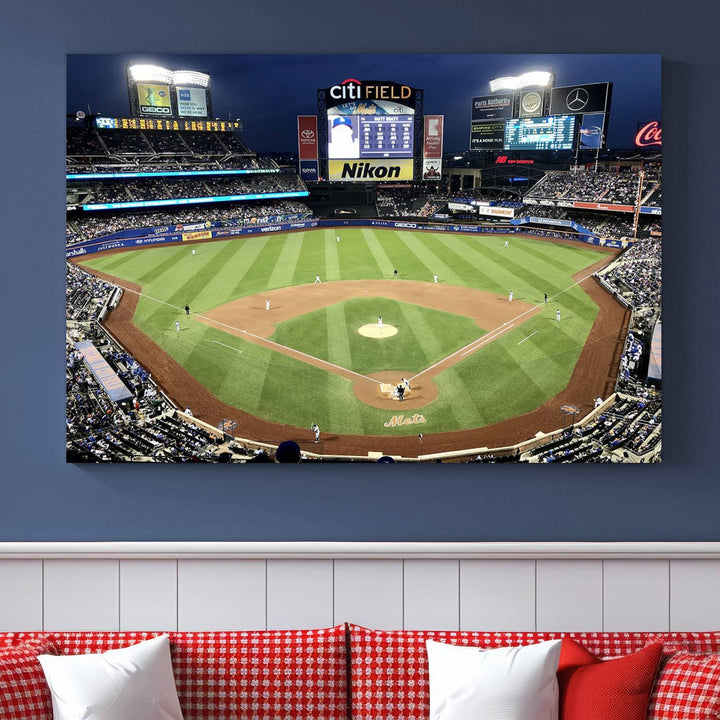 Citi Field Stadium Wall Art Canvas Print