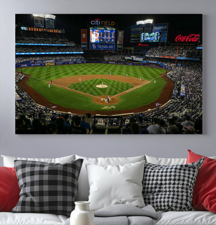 Citi Field Stadium Wall Art Canvas Print