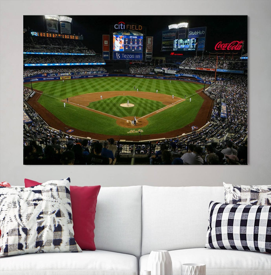 Citi Field Stadium Wall Art Canvas Print