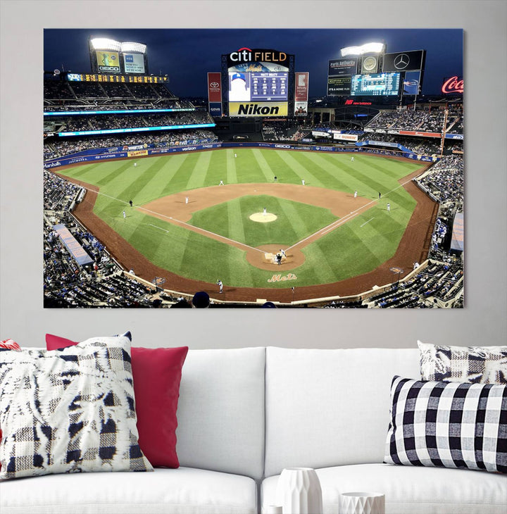 Citi Field Stadium Wall Art Canvas Print