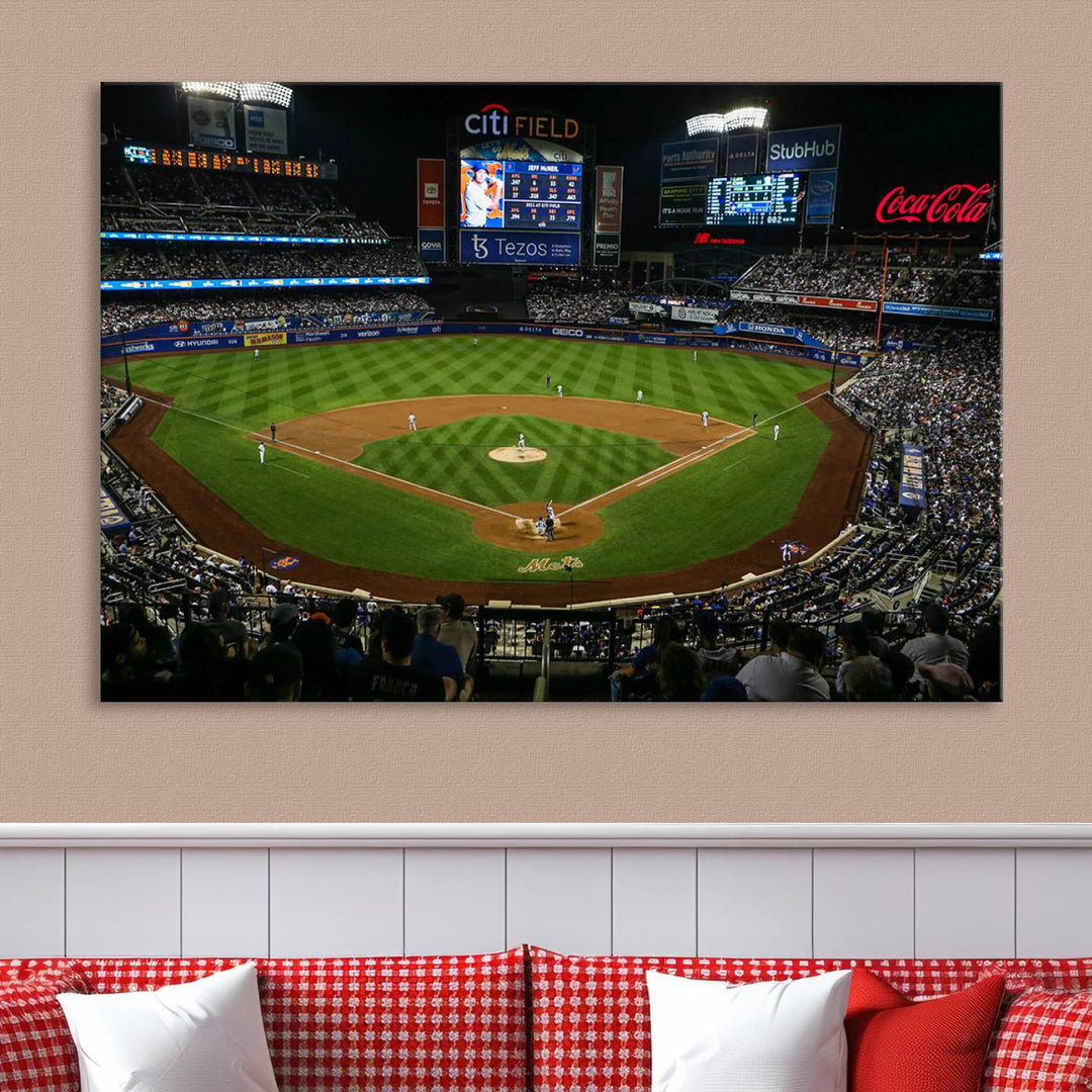 Citi Field Stadium Wall Art Canvas Print