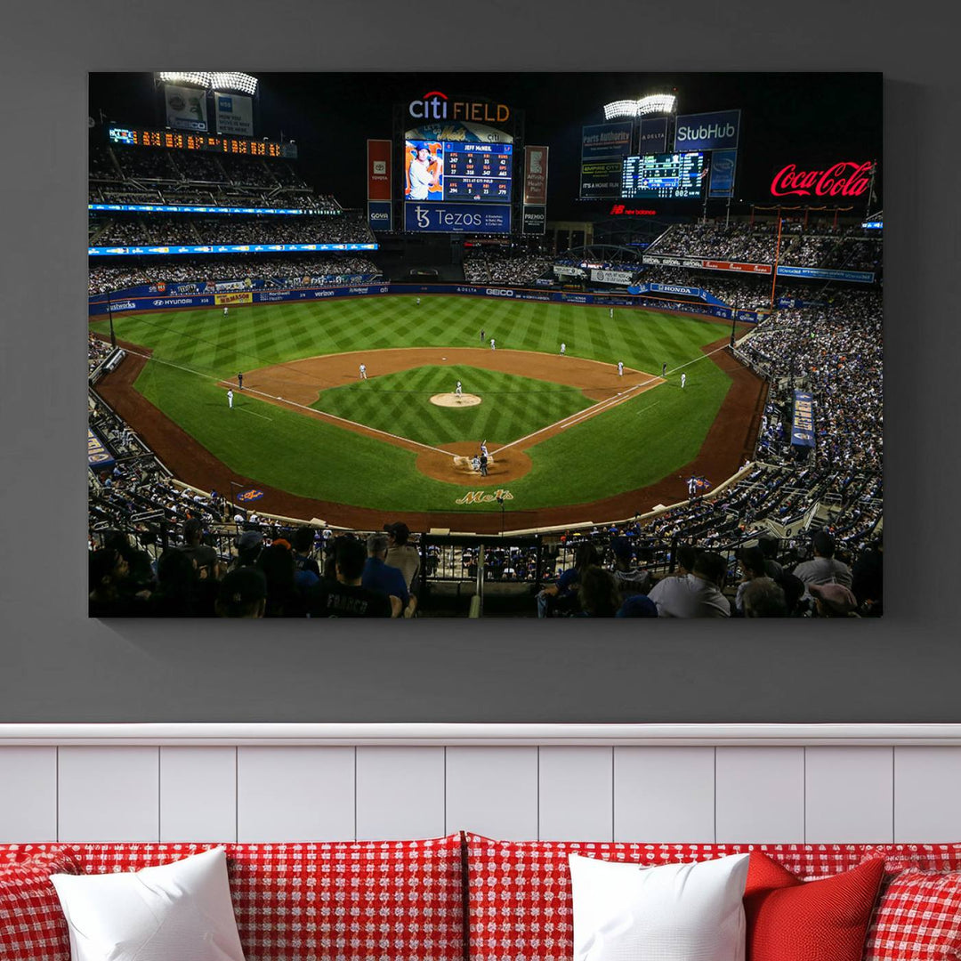 Citi Field Stadium Wall Art Canvas Print