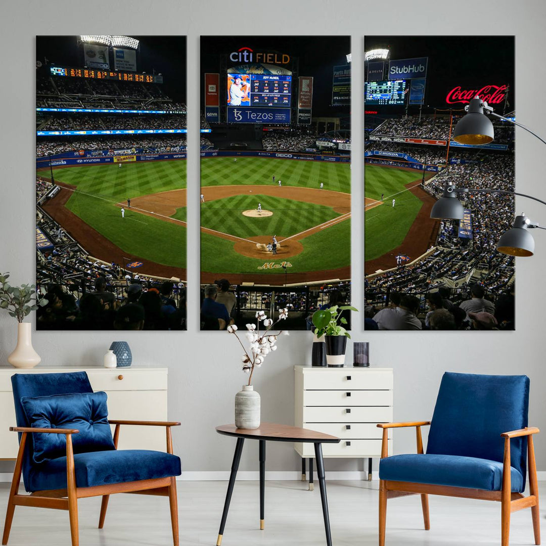 Citi Field Stadium Wall Art Canvas Print