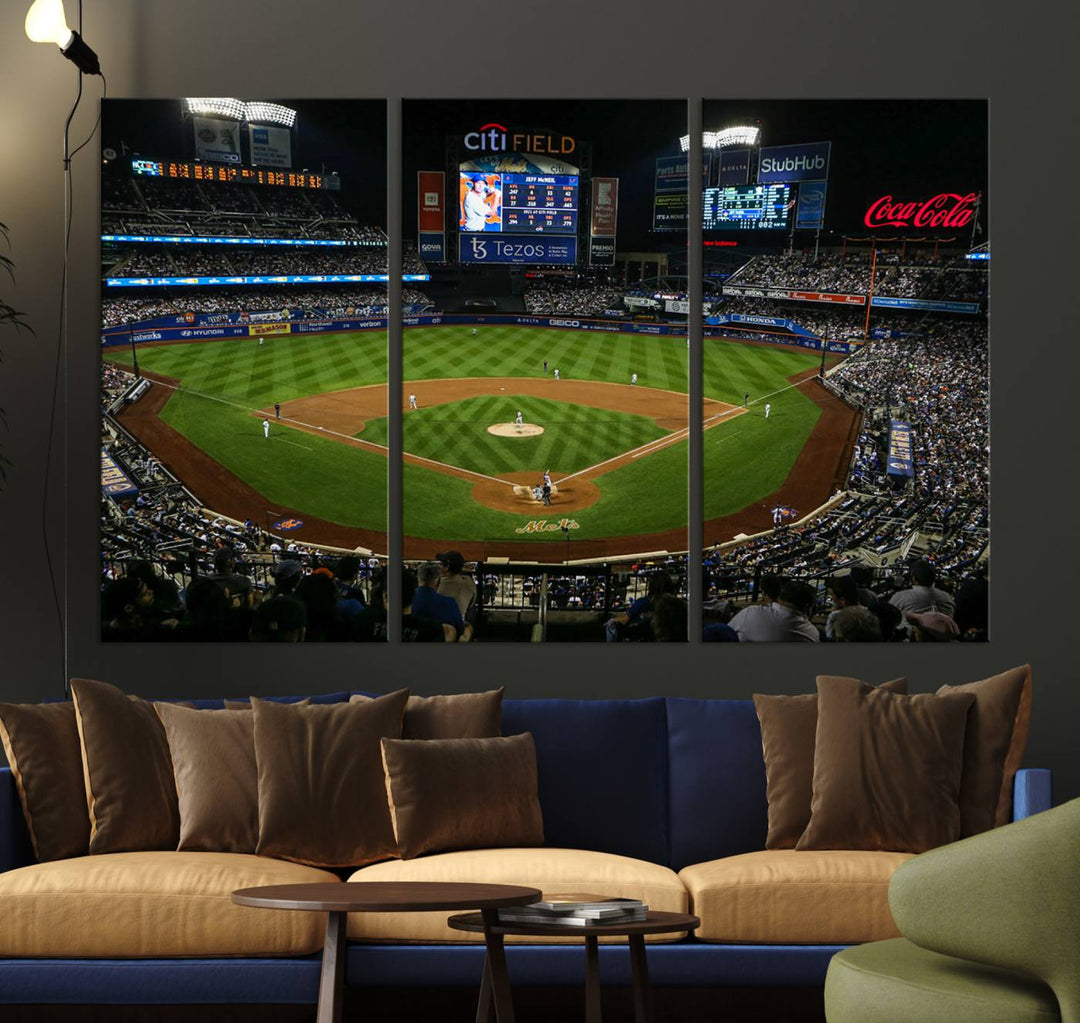 Citi Field Stadium Wall Art Canvas Print