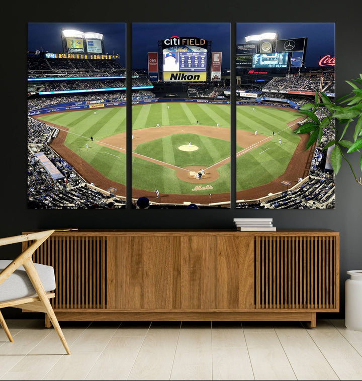 Citi Field Stadium Wall Art Canvas Print