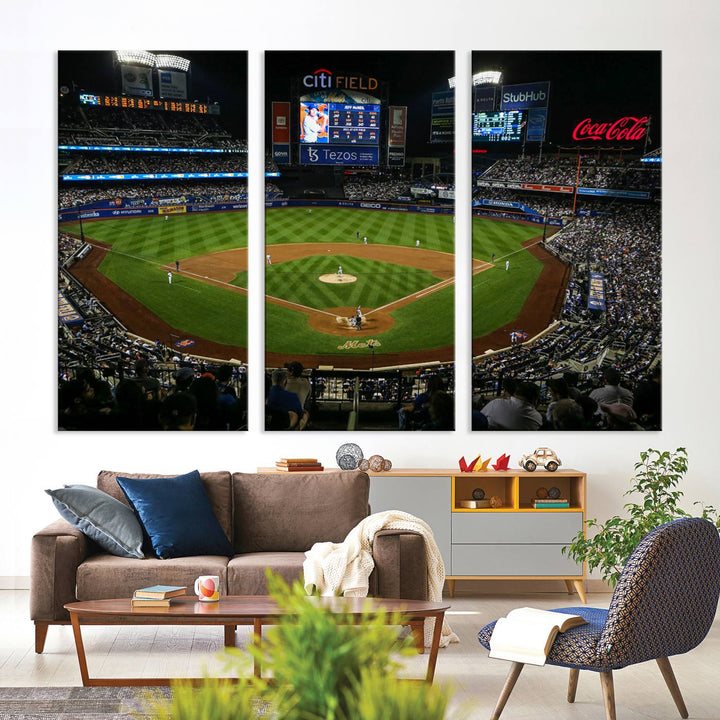 Citi Field Stadium Wall Art Canvas Print