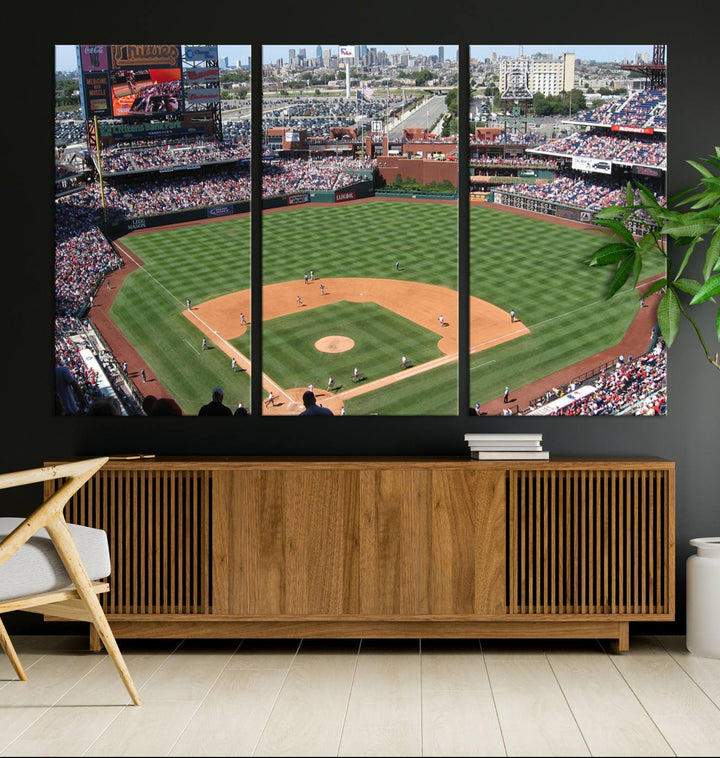 Citizens Bank Park Baseball Stadium Wall Art Canvas Print