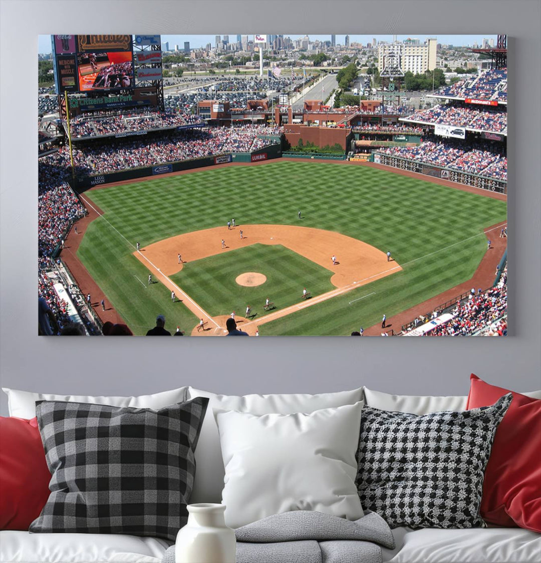 Citizens Bank Park Baseball Stadium Wall Art Canvas Print