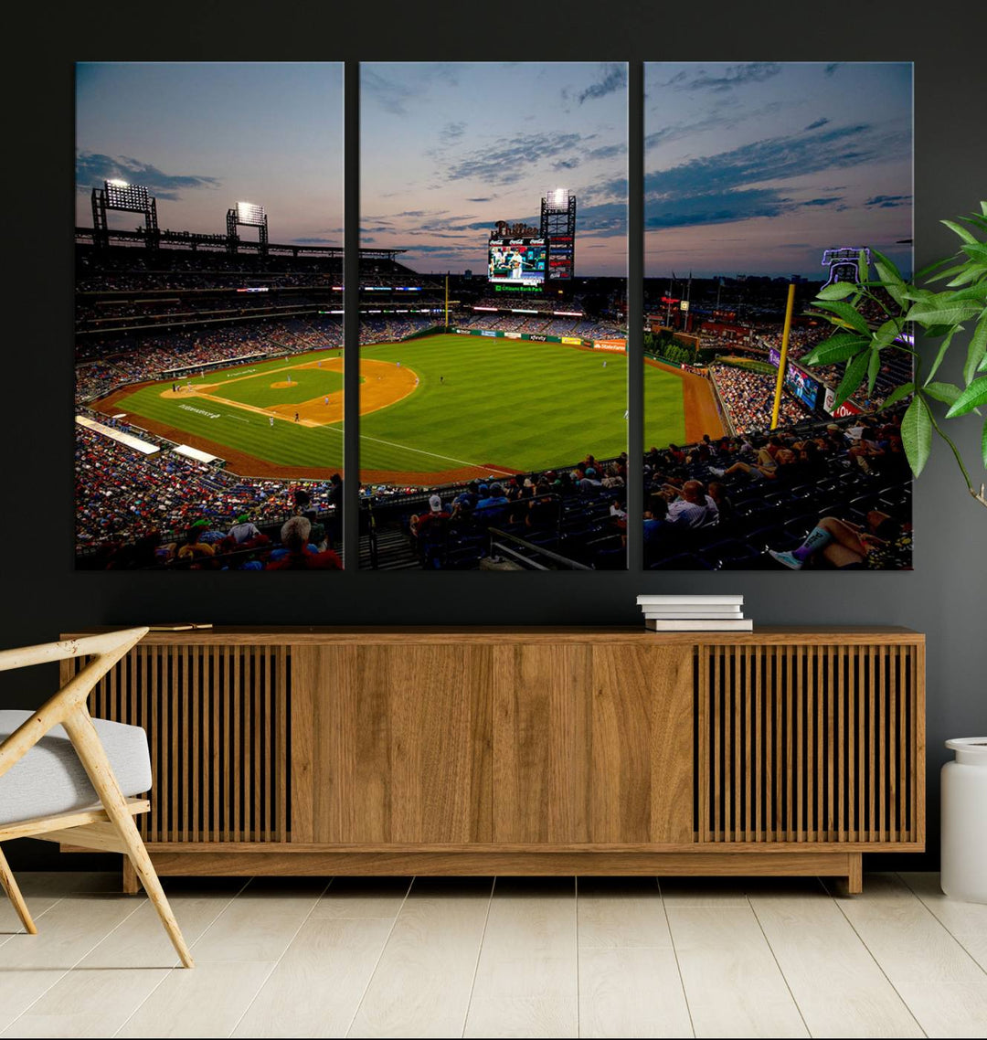 Citizens Bank Park Philadelphia Phillies Stadium Wall Art Canvas Print