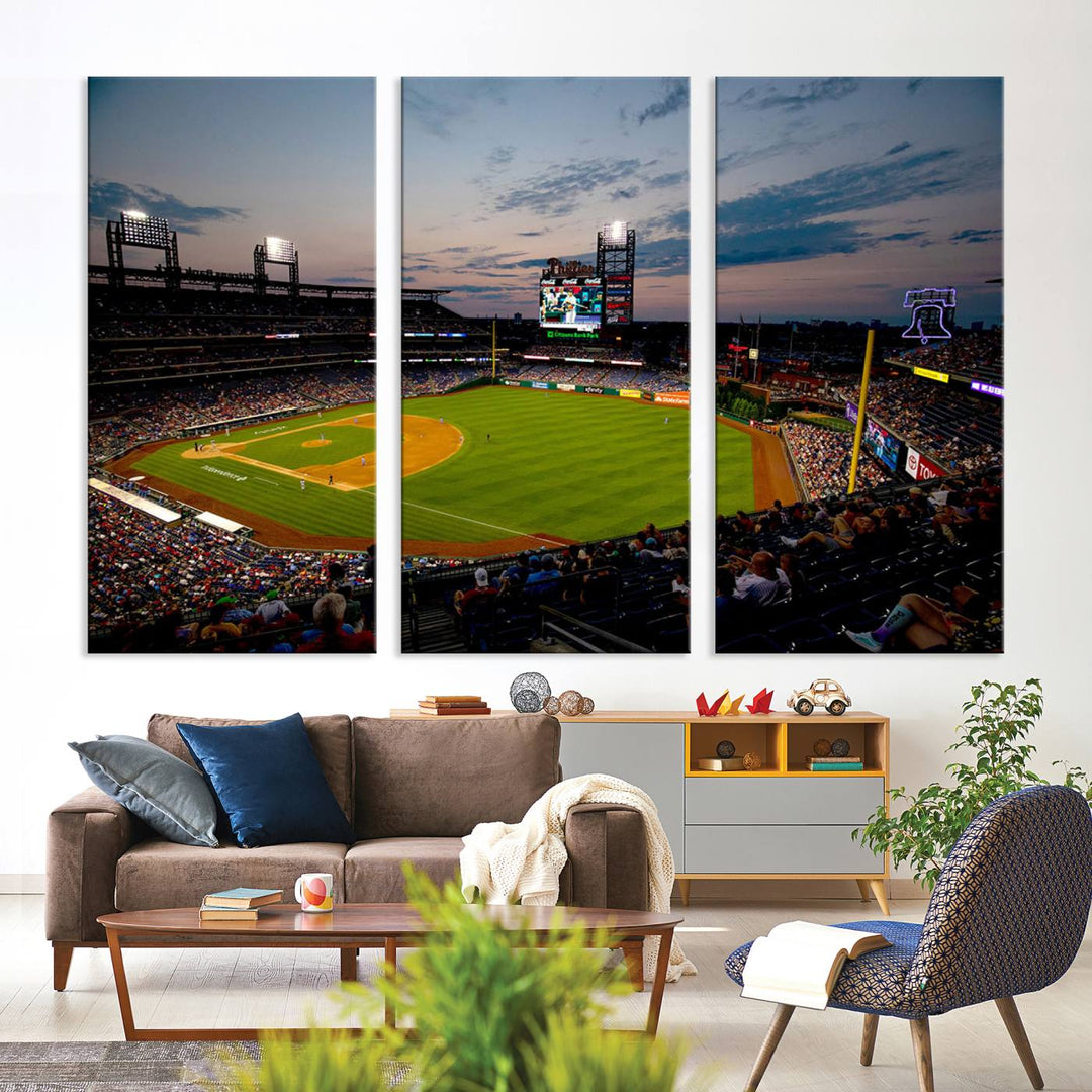 Citizens Bank Park Philadelphia Phillies Stadium Wall Art Canvas Print