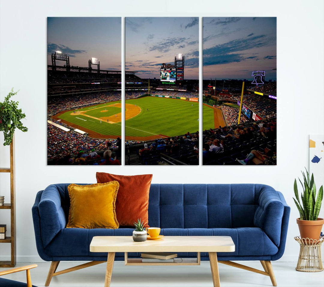 Citizens Bank Park Philadelphia Phillies Stadium Wall Art Canvas Print